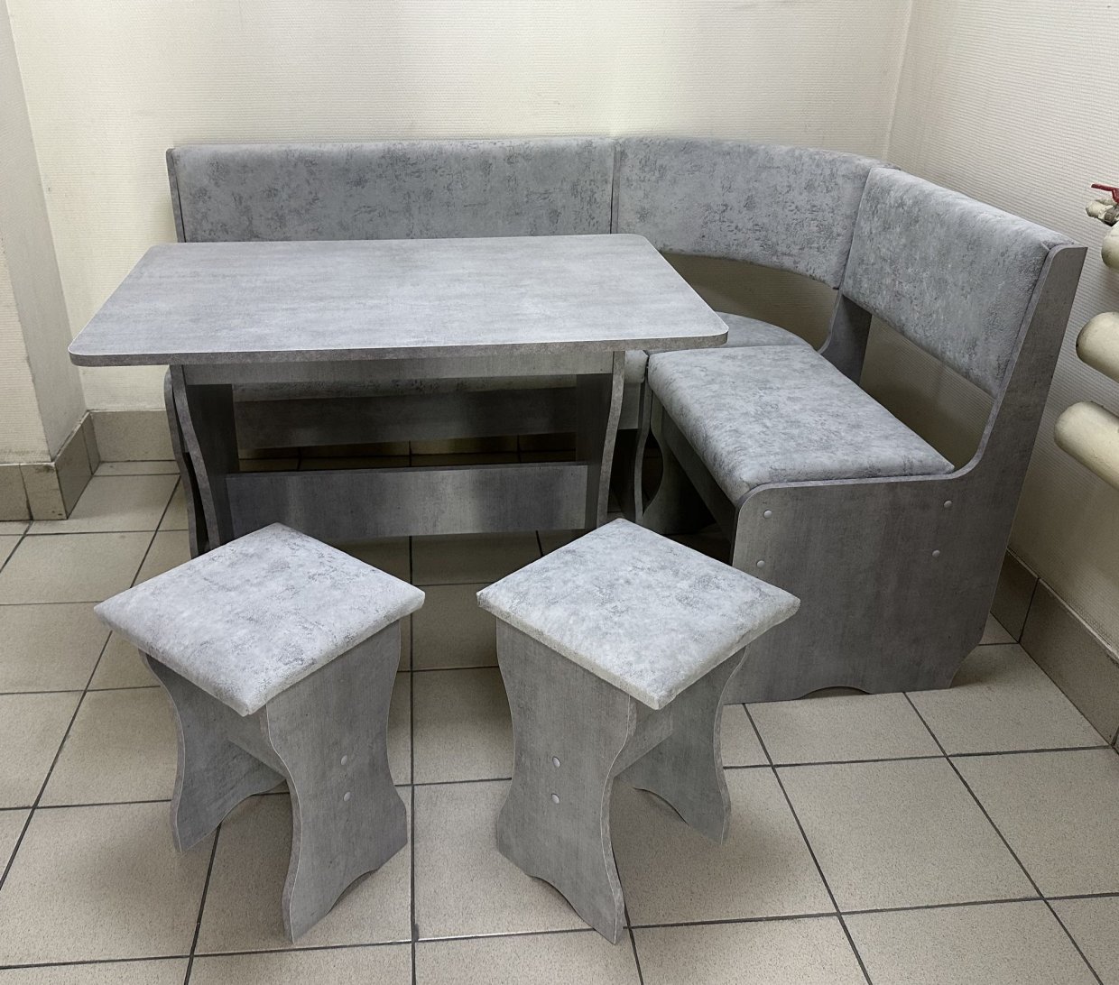 Кухонный уголок Миссия V велюр (сириус) в Нерюнгри - mebel154.com