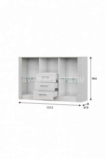Комод-витрина Гамма 20 (sv) в Нерюнгри - mebel154.com