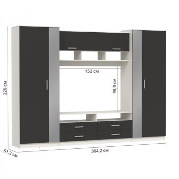 ШМЦ Вена  91.01 с зеркалом в Нерюнгри - mebel154.com