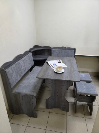 Кухонный уголок Миссия с полкой ткань в Нерюнгри - mebel154.com