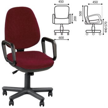 Кресло Comfort GTP, с подлокотниками в Нерюнгри - mebel154.com