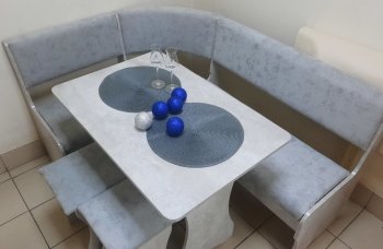 Кухонный уголок Миссия V велюр (цемент) в Нерюнгри - mebel154.com