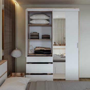 Шкаф-купе Брауни 1.5м в Нерюнгри - mebel154.com