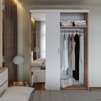 Шкаф-купе Брауни 1.5м в Нерюнгри - mebel154.com