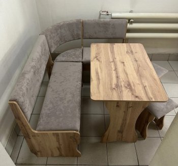 Кухонный уголок Миссия V велюр (дуб вотан) в Нерюнгри - mebel154.com