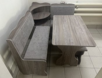 Кухонный уголок Миссия с полкой, ткань(локи) в Нерюнгри - mebel154.com