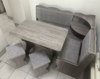 Кухонный уголок Миссия с полкой, ткань(локи) в Нерюнгри - mebel154.com