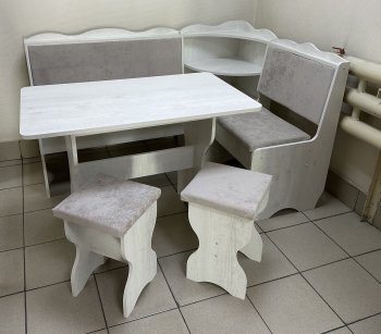Кухонный уголок Миссия с полкой ткань в Нерюнгри - mebel154.com