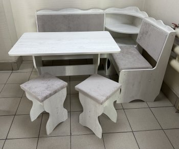 Кухонный уголок Миссия с полкой ткань в Нерюнгри - mebel154.com