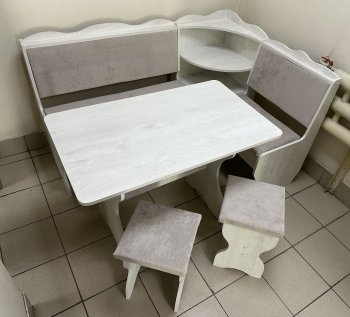 Кухонный уголок Миссия с полкой ткань в Нерюнгри - mebel154.com