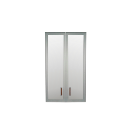 Комплект дверей Приоритет стекло в алюм. рамке К-981 (К-945, КФ-945) в Нерюнгри - mebel154.com