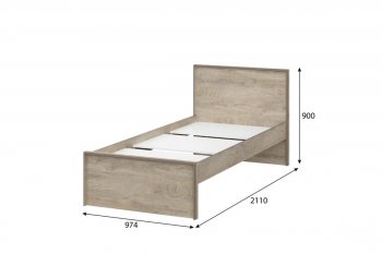 Кровать 0.9м Этна в Нерюнгри - mebel154.com