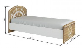 Кровать 900 КРД 900.1 Юнга в Нерюнгри - mebel154.com