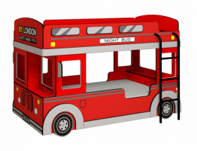 Кровать двухъярусная детская Автобус в Нерюнгри - mebel154.com