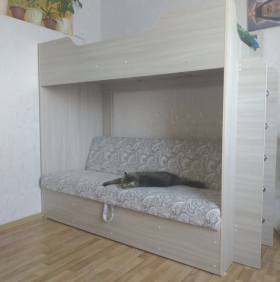 Кровать двухъярусная с диваном в Нерюнгри - mebel154.com