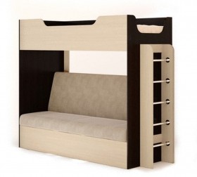 Кровать двухъярусная с диваном в Нерюнгри - mebel154.com