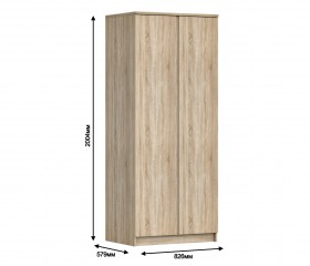 Шкаф 2-х дверный Кито СБ-2309 в Нерюнгри - mebel154.com