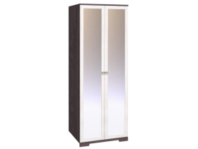 Шкаф для одежды 2-х дверный с зеркалом 12-2 Бриз в Нерюнгри - mebel154.com
