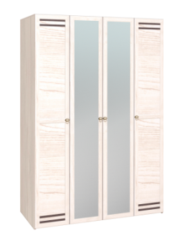 Шкаф для одежды 4-х дверный 555 Бриз в Нерюнгри - mebel154.com