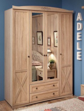 Шкаф для одежды 4-х дверный 9 Adele в Нерюнгри - mebel154.com