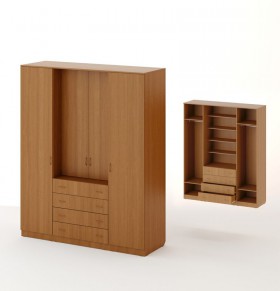 Шкаф распашной 4-х створчатый с 2 ящиками в Нерюнгри - mebel154.com