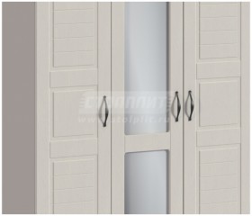 Сити СБ-2942 Шкаф 3-х дверный с зеркалом в Нерюнгри - mebel154.com