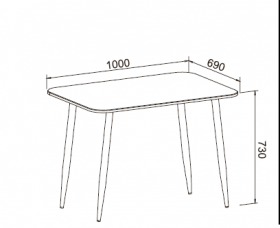 Стол обеденный Флора в Нерюнгри - mebel154.com